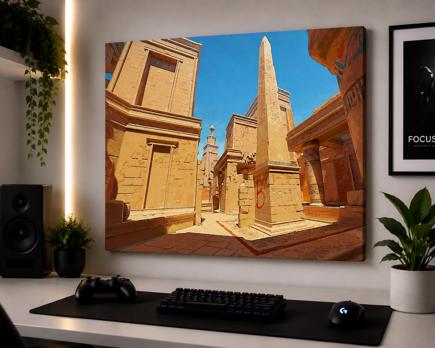 Canvas Painting "Anubis B Site"