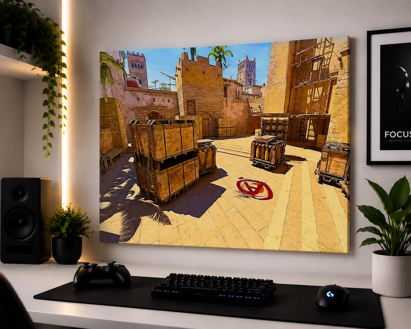 Canvas Painting "Mirage A Site"