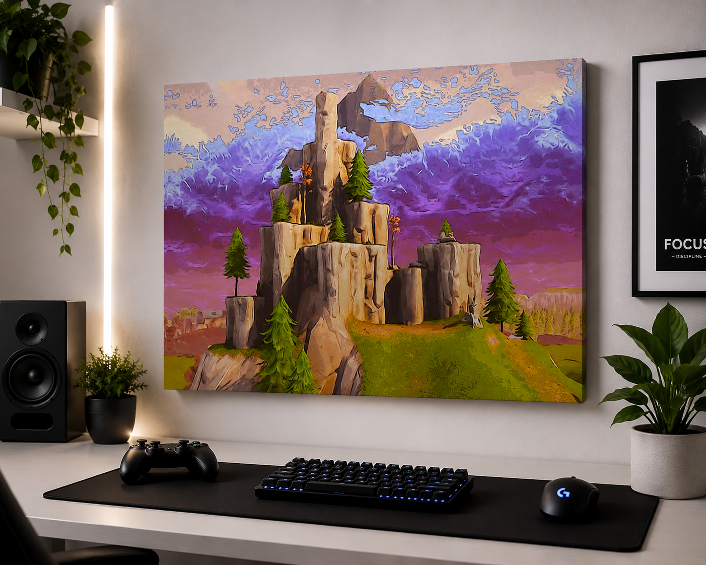 Canvas Painting "Salty Springs Hill"