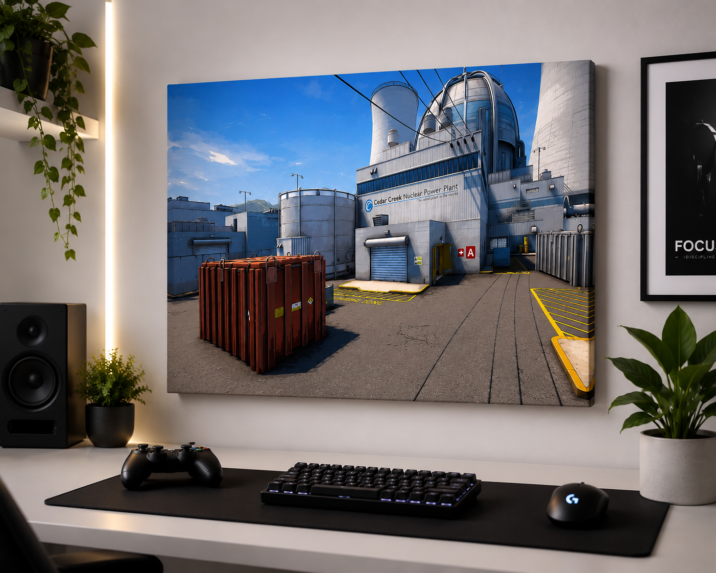 Canvas Painting "Nuke Outside"