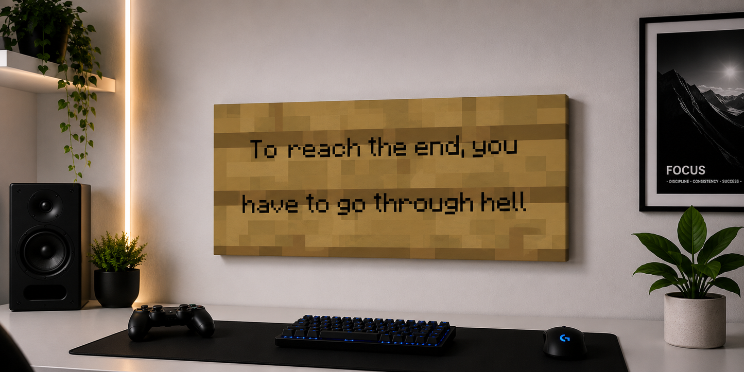 Canvas Painting "To reach the end"