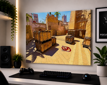 Canvas Painting "Mirage A Site"