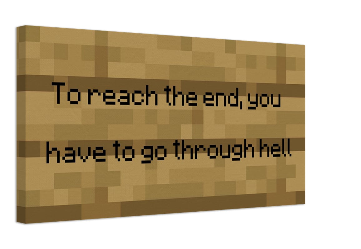 Canvas Painting "To reach the end"