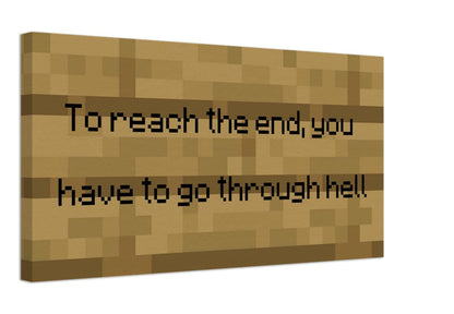 Canvas Painting "To reach the end"