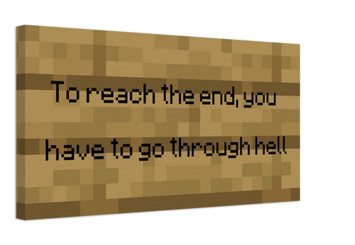 Canvas Painting "To reach the end"